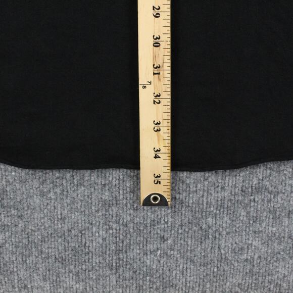 Frank Eileen Dress XS Nicole Henley Polo Long Sleeve Jersey Black Casual Chic - Picture 10 of 12